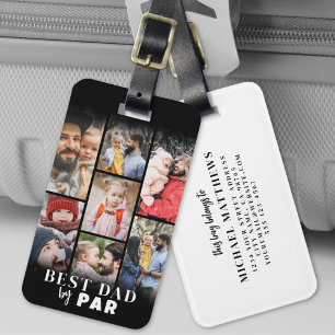 Personalised Dad Photo Golf Luggage Tag