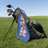 Personalised Dad Photo Golf Towel – Custom Father