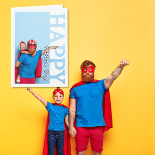 Personalised dad Photo Happy fathers day Card