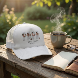 Personalised Dad Photo Hat Best Dad Ever Custom