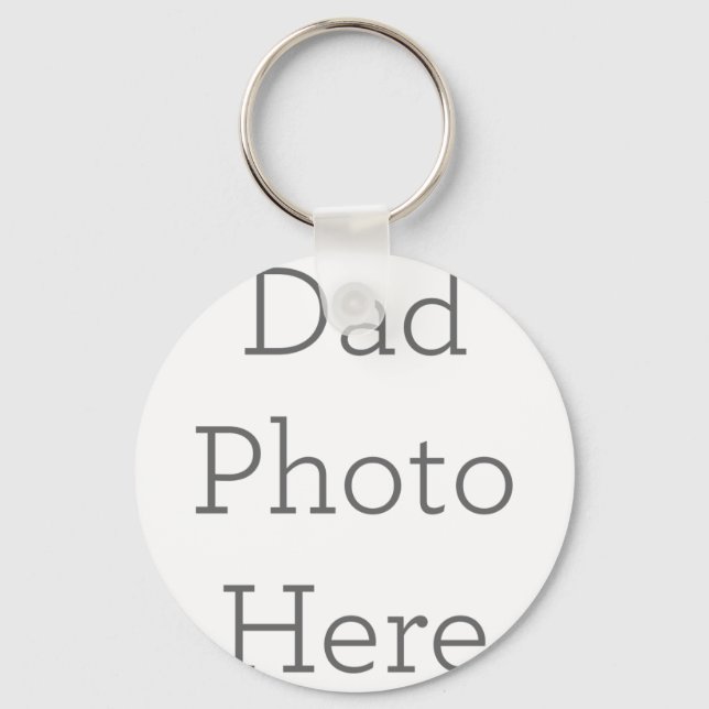 Metal Circle Keychain, 5.08 cm (Front)
