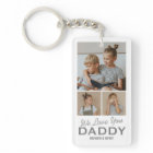 Personalised Dad Photo Keychain Gift