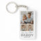 Personalised Dad Photo Keychain Gift
