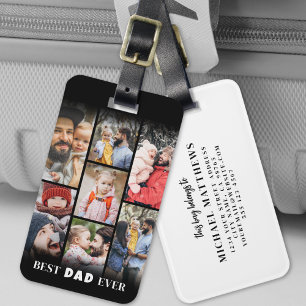 Personalised Dad Photo Luggage Tag