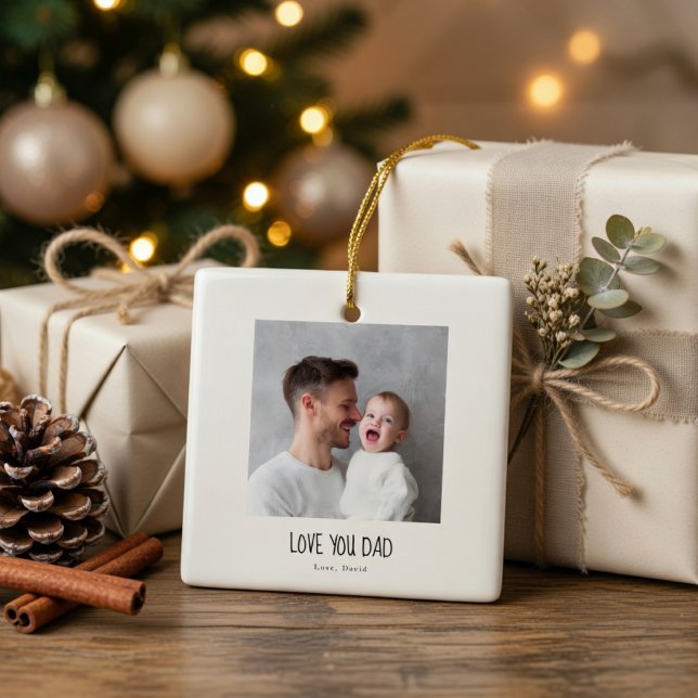 Personalised Dad Photo Ornament | Custom  (Creator Uploaded)