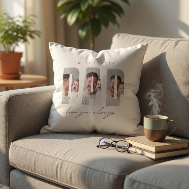 Personalised Dad Photo Pillow | Best Dad Ever (Creator Uploaded)