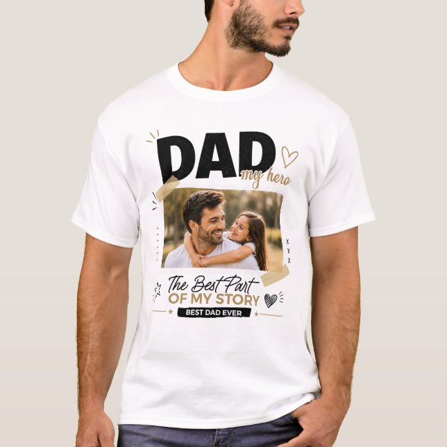 Personalised Dad Photo T-Shirt (Front)