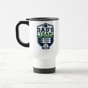 Personalised Dad’s Team Father’s Day football gift Travel Mug