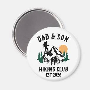 Personalised Dad & Son Hiking Magnet