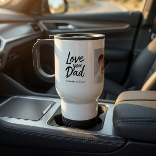 Personalised Dad with Photo Custom Gift Travel Mug