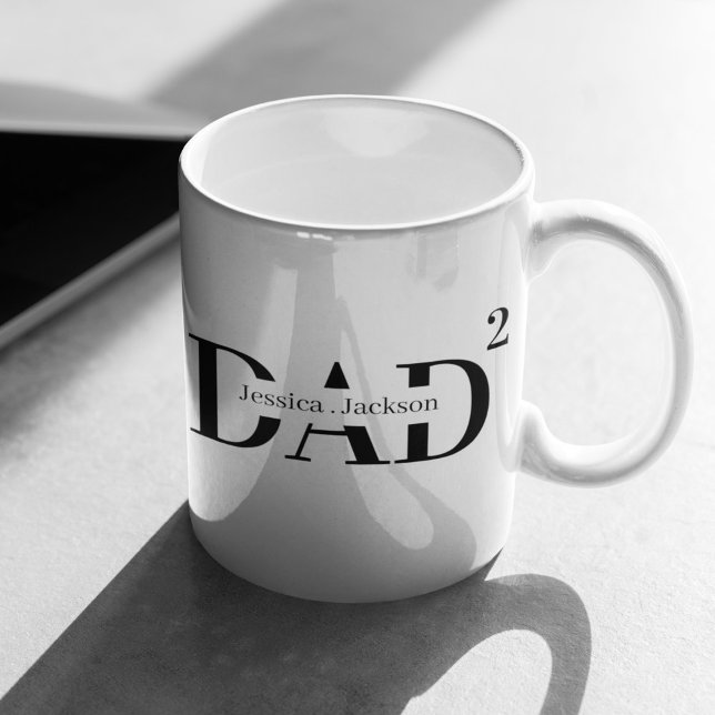 Personalised Dad With Two Children Coffee Mug (Creator Uploaded)