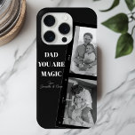 Personalised 'Dad You Are Magic' Two Fathers Photo iPhone 15 Pro Case<br><div class="desc">Celebrate the magic of fatherhood with our personalised 'Dad You Are Magic' iPhone 15 Pro case! This unique design features a sleek black background, a cherished photo of two fathers, and the heartfelt message 'Dad You Are Magic.' Add a special touch by customising it with your kids' names. This high-quality...</div>