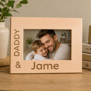 Personalised Daddy and Son Picture Frame