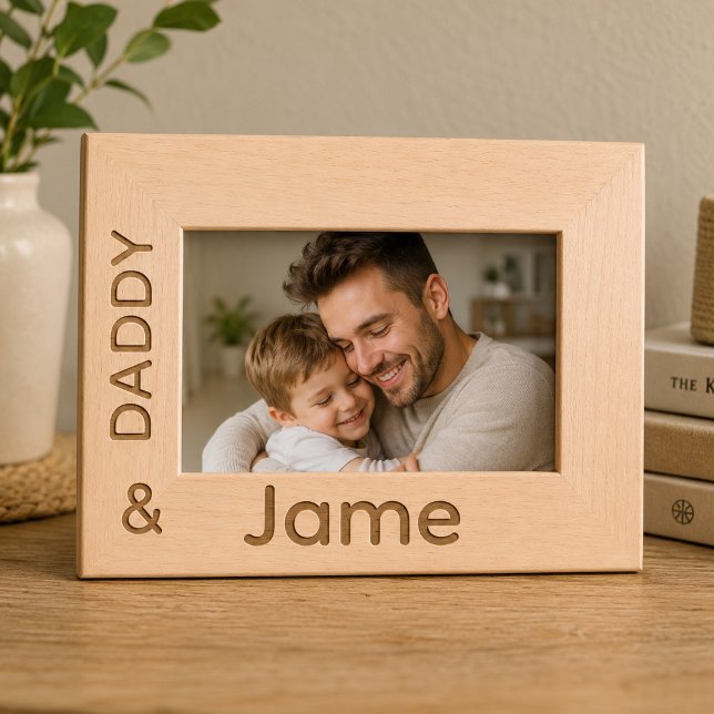 Personalised Daddy and Son Picture Frame (Creator Uploaded)