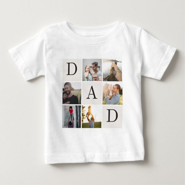 Personalised Daddy Baby Shirt 6-12 Months | (Front)