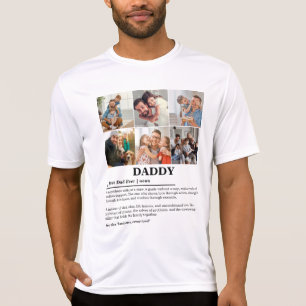 Personalised Daddy Definition 6 Photo Collage T-Shirt