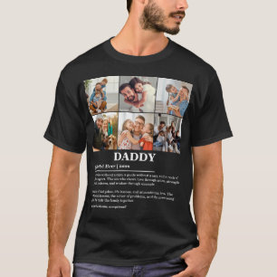 Personalised Daddy Definition 6 Photo Collage T-Shirt