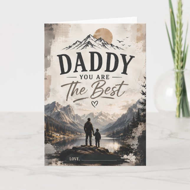Personalised Daddy Hero Father’s Day Card (Front)