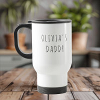Personalised Daddy Photo Travel Mug | Custom Gift 