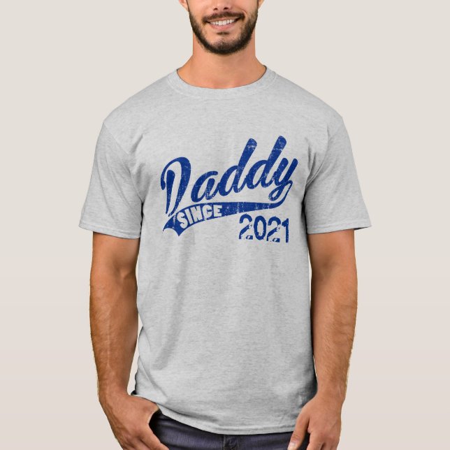 Personalised Daddy since Year T-Shirt (Front)