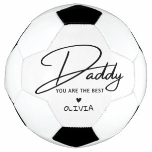 Personalised Daddy You Are The Best Typography Soccer Ball