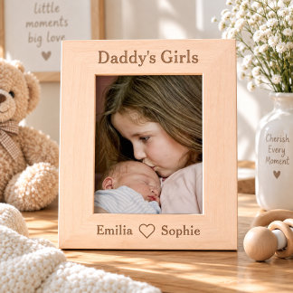 Personalised Daddy's Girls Picture Frame