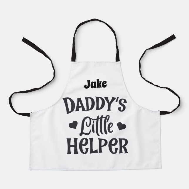 Personalised Daddy's Little Helper Apron (Front)