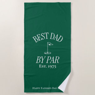 Personalised Dad's Beach Towel
