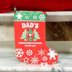 Personalised Dad's Christmas Gift Large Christmas Stocking