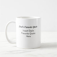 Personalised Dad's Favourite Quote Father's Day