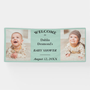 Personalised Dahlia Davidson's Baby Shower Welcome Banner