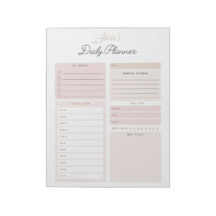 Personalised Daily Planner Notepad
