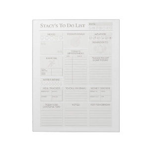 Personalised Daily Planner Notepad