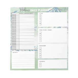 Personalised Daily Planner To Do List Organiser Notepad