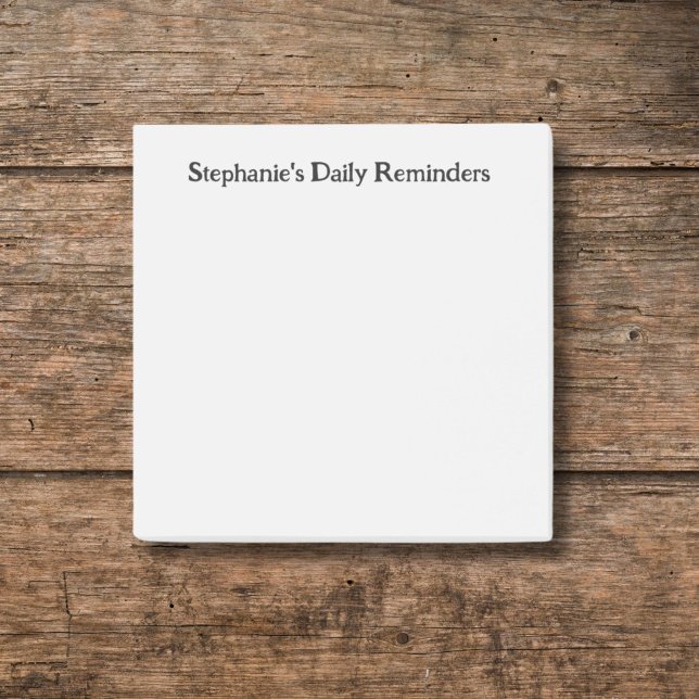 Personalised Daily Reminder Sticky Post-it Notes (Creator Uploaded)
