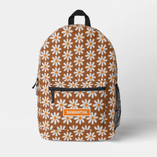 Personalised Daisy Boho Printed Backpack