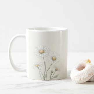 Personalised Daisy Flower Coffee Mug
