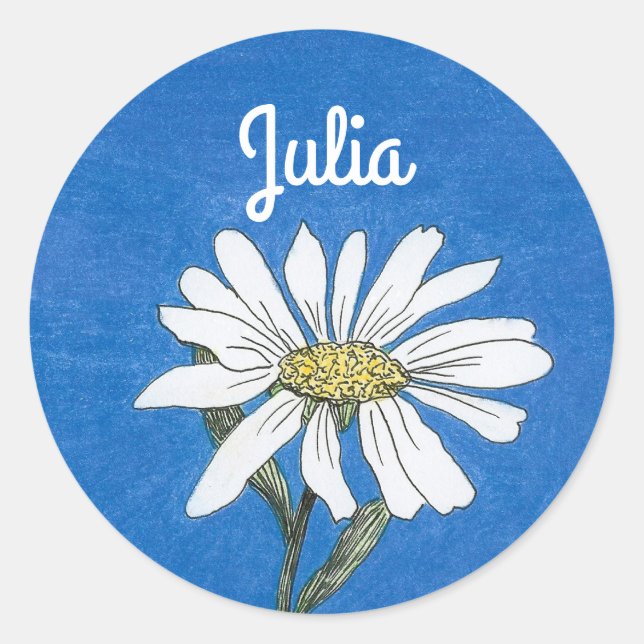 Personalised Daisy Sticker (Front)