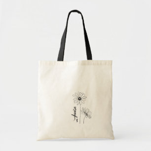 Personalised Daisy Tote Bag with Name