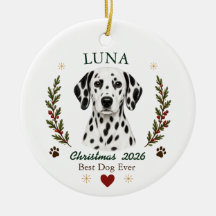 Personalised Dalmatian Dog Christmas