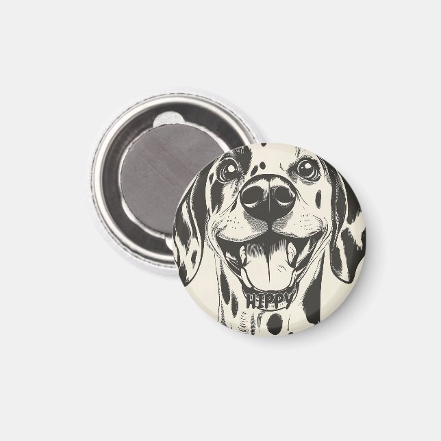 Personalised Dalmatian Dog Magnet (Front/Back)