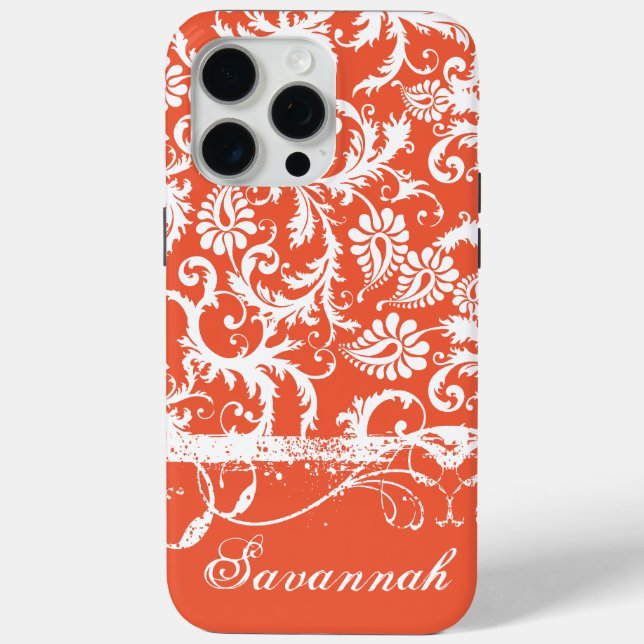 Personalised Damask iPhone 6 case-You Choose Colou Case-Mate iPhone Case (Back)