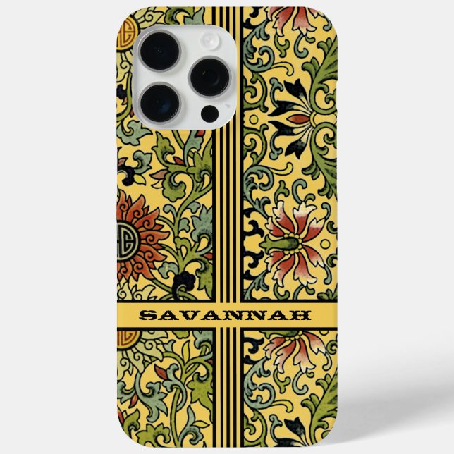 Personalised Damask iPhone Cover-You Choose Colour Case-Mate iPhone Case (Back)