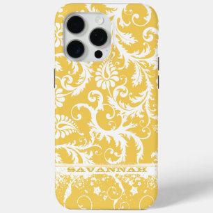 Personalised Damask iPhone Cover-You Choose Colour iPhone 15 Pro Max Case