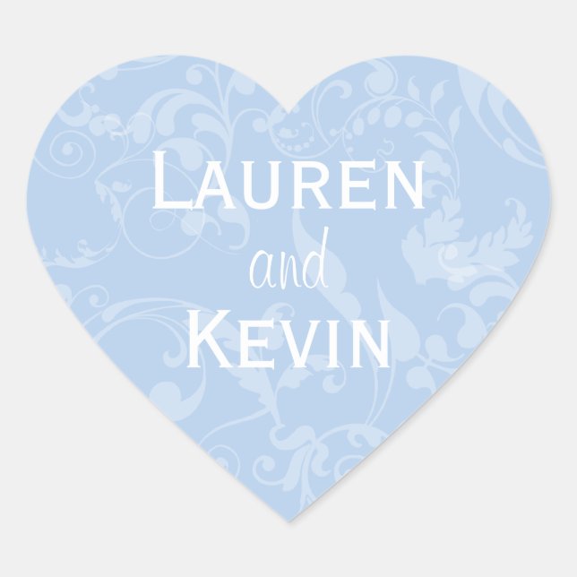 Personalised Damask Wedding Seal (Front)