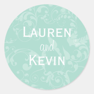 Personalised Damask Wedding Seal