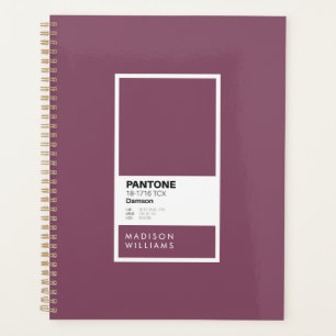 Personalised Damson Purple Notebook Custom Name Planner