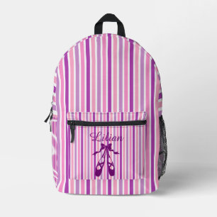 Personalised Dance Bag with Name Purple Ballet