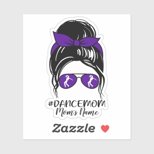 Personalised Dance Mum Sticker (Sheet)
