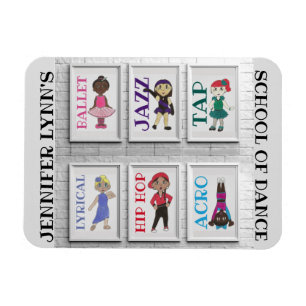 Personalised Dance Studio Teacher Ballet Tap Jazz Magnet